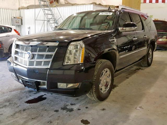 1GYUCKEFXAR231612 - 2010 CADILLAC ESCALADE E BLACK photo 2