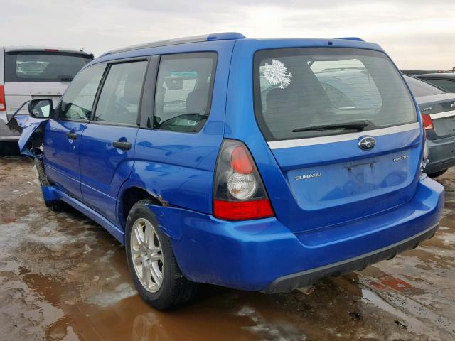 JF1SG66638H729194 - 2008 SUBARU FORESTER S BLUE photo 3