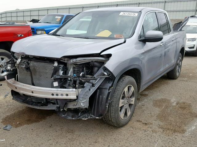 5FPYK3F71HB034827 - 2017 HONDA RIDGELINE BLUE photo 2