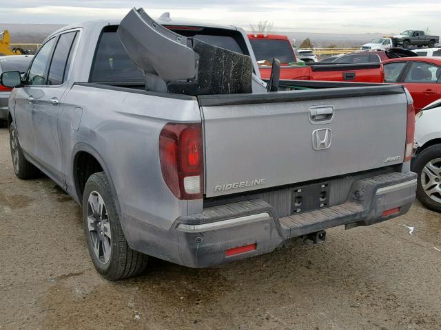 5FPYK3F71HB034827 - 2017 HONDA RIDGELINE BLUE photo 3