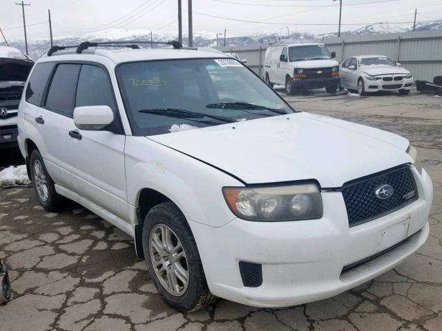 JF1SG666X8H728706 - 2008 SUBARU FORESTER S WHITE photo 1