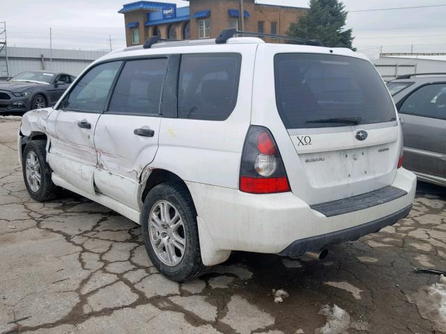 JF1SG666X8H728706 - 2008 SUBARU FORESTER S WHITE photo 3