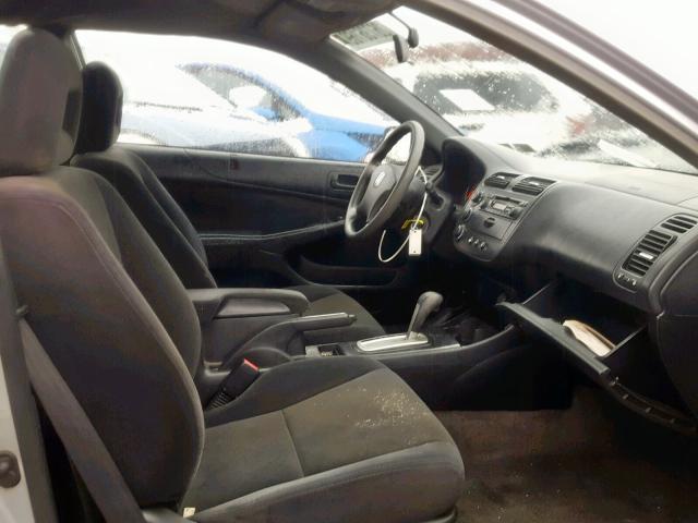 1HGEM22593L023957 - 2003 HONDA CIVIC LX SILVER photo 5