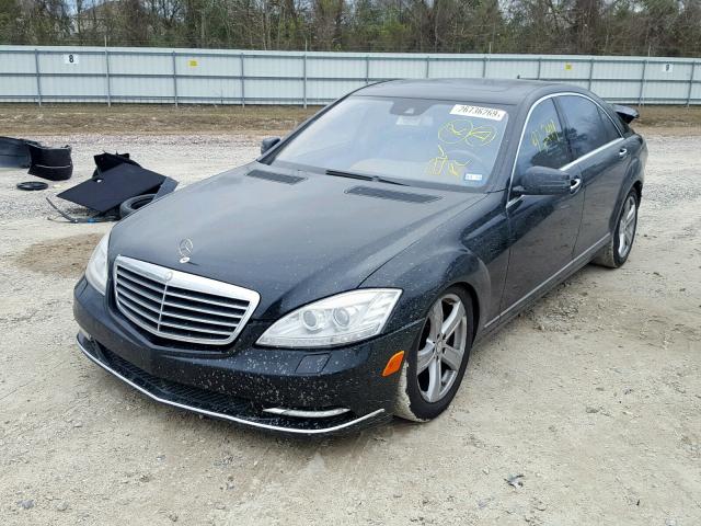 WDDNG7BB6AA351151 - 2010 MERCEDES-BENZ S 550 BLACK photo 2