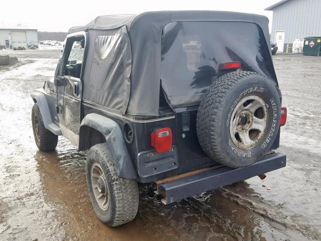 1J4FA29116P755165 - 2006 JEEP WRANGLER / BLACK photo 3