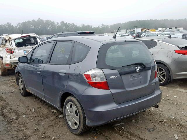 JHMGE8H30DC065592 - 2013 HONDA FIT GRAY photo 3