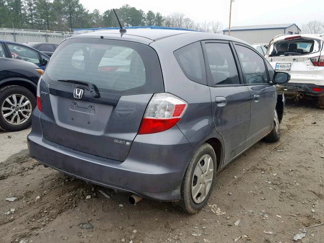 JHMGE8H30DC065592 - 2013 HONDA FIT GRAY photo 4