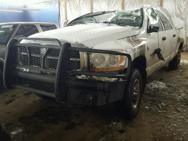 3D7KS29C46G227200 - 2006 DODGE RAM 2500 WHITE photo 2