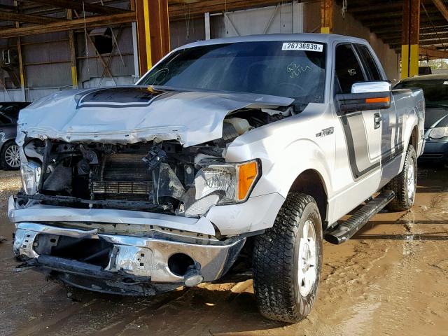 1FTFX1EFXEFC32196 - 2014 FORD F150 SUPER SILVER photo 2