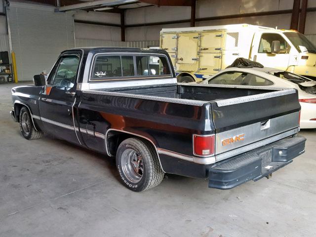 1GTCC14N7FJ512356 - 1985 GMC C1500 BLACK photo 3