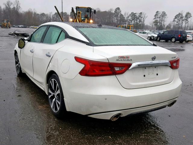 1N4AA6AP6HC446332 - 2017 NISSAN MAXIMA 3.5 WHITE photo 3