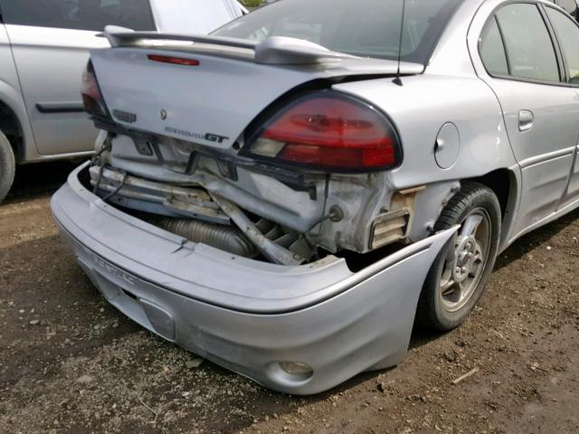 1G2NV52E14C185181 - 2004 PONTIAC GRAND AM G SILVER photo 9