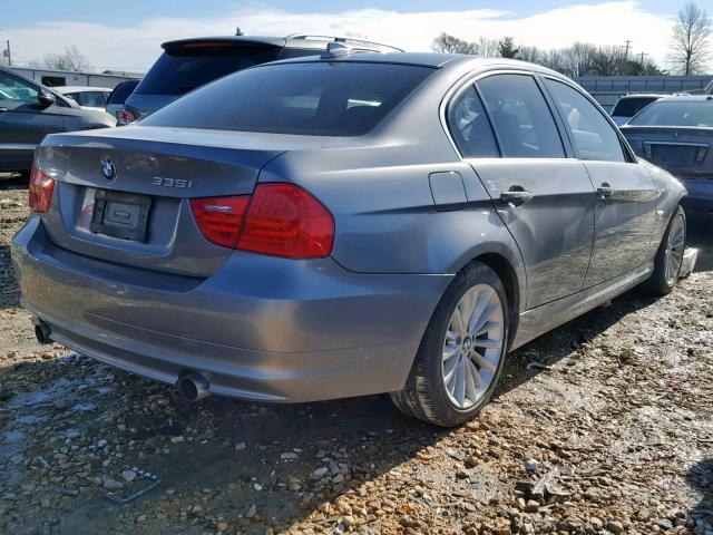 WBAPL5C54BA921481 - 2011 BMW 335 XI GRAY photo 4