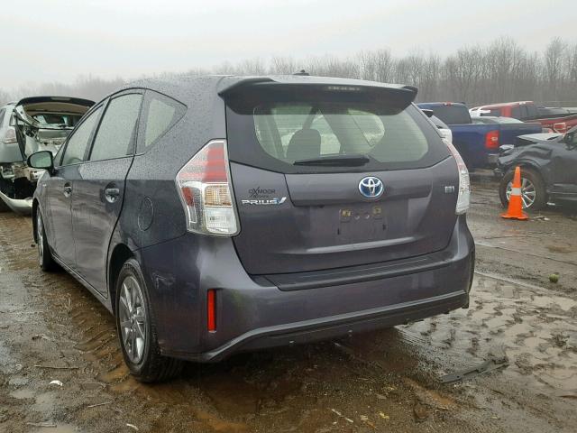 JTDZN3EU9HJ059964 - 2017 TOYOTA PRIUS V SILVER photo 3