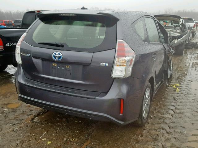 JTDZN3EU9HJ059964 - 2017 TOYOTA PRIUS V SILVER photo 4