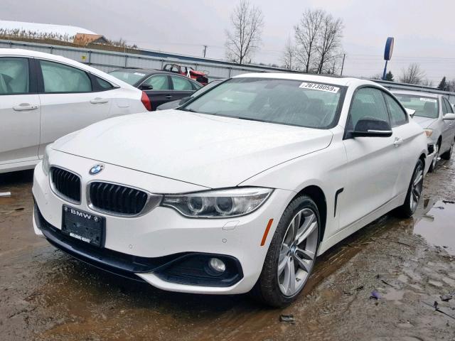 WBA3N9C5XFK248390 - 2015 BMW 428 XI WHITE photo 2