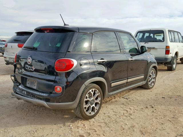 ZFBCFADHXEZ012499 - 2014 FIAT 500L TREKK BLACK photo 4