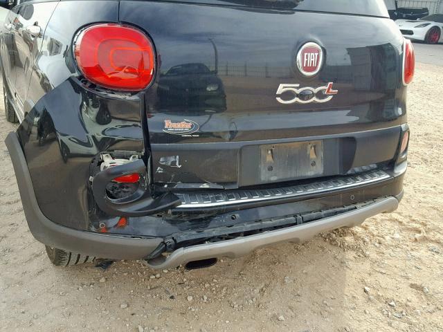 ZFBCFADHXEZ012499 - 2014 FIAT 500L TREKK BLACK photo 9