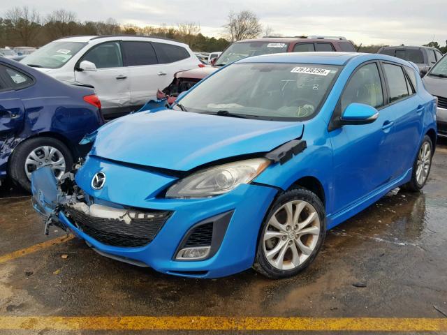 JM1BL1H63A1197319 - 2010 MAZDA 3 S BLUE photo 2