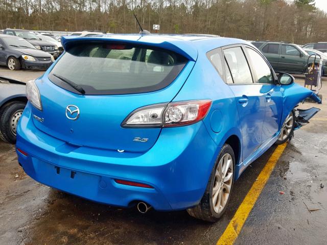 JM1BL1H63A1197319 - 2010 MAZDA 3 S BLUE photo 4