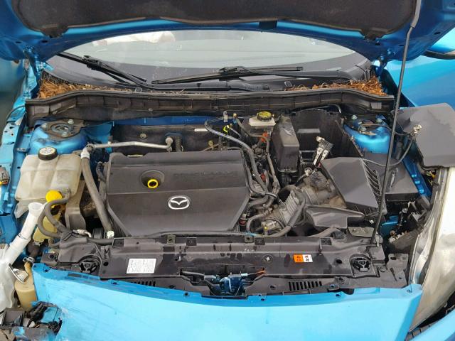 JM1BL1H63A1197319 - 2010 MAZDA 3 S BLUE photo 7