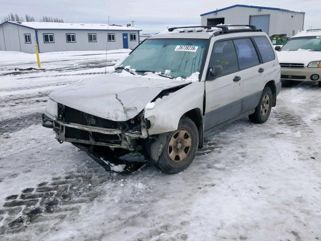 JF1SF6350YH723044 - 2000 SUBARU FORESTER L GRAY photo 2