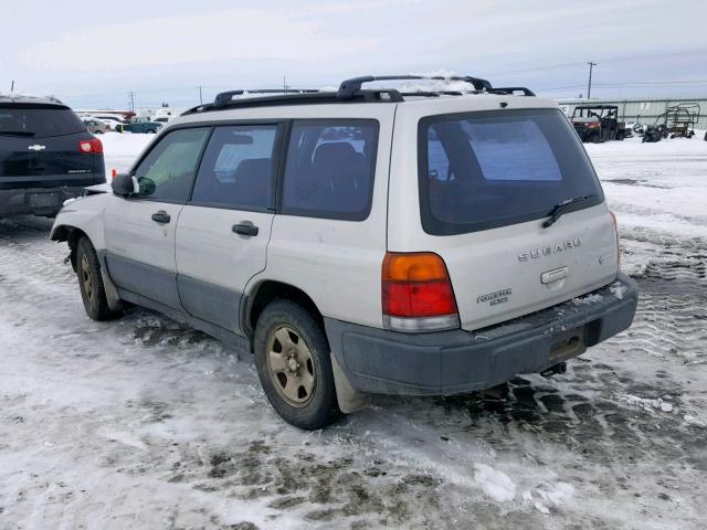 JF1SF6350YH723044 - 2000 SUBARU FORESTER L GRAY photo 3