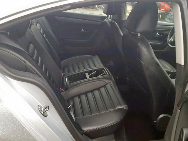 WVWNP7AN3AE530262 - 2010 VOLKSWAGEN CC SPORT SILVER photo 6