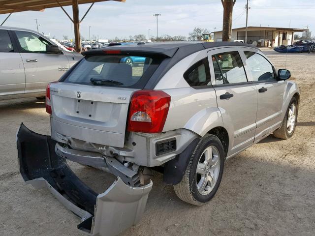 1B3HB48B07D364076 - 2007 DODGE CALIBER SX SILVER photo 4