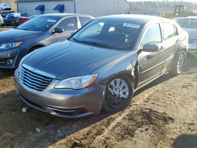 1C3CCBAB7CN235961 - 2012 CHRYSLER 200 LX GRAY photo 2