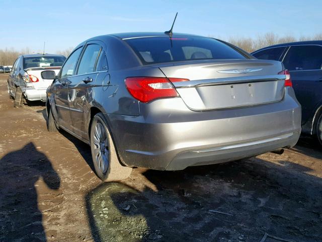 1C3CCBAB7CN235961 - 2012 CHRYSLER 200 LX GRAY photo 3