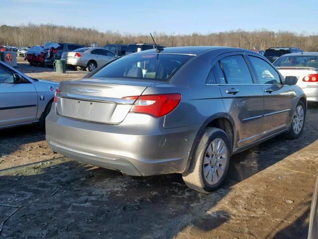 1C3CCBAB7CN235961 - 2012 CHRYSLER 200 LX GRAY photo 4