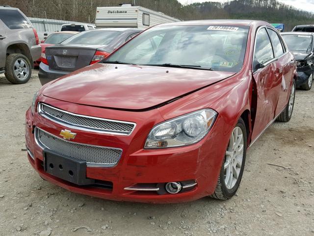 1G1ZG5E72CF222183 - 2012 CHEVROLET MALIBU LTZ RED photo 2