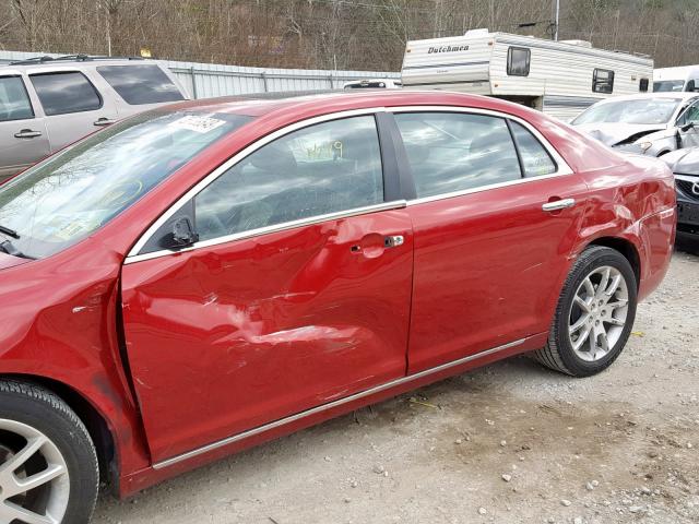 1G1ZG5E72CF222183 - 2012 CHEVROLET MALIBU LTZ RED photo 9