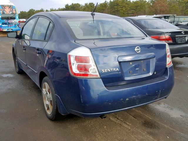 3N1AB61E98L617054 - 2008 NISSAN SENTRA 2.0 BLUE photo 3