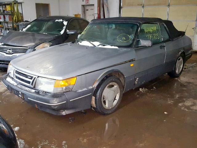 YS3AL75L9M7012760 - 1991 SAAB 900 BASE SILVER photo 2