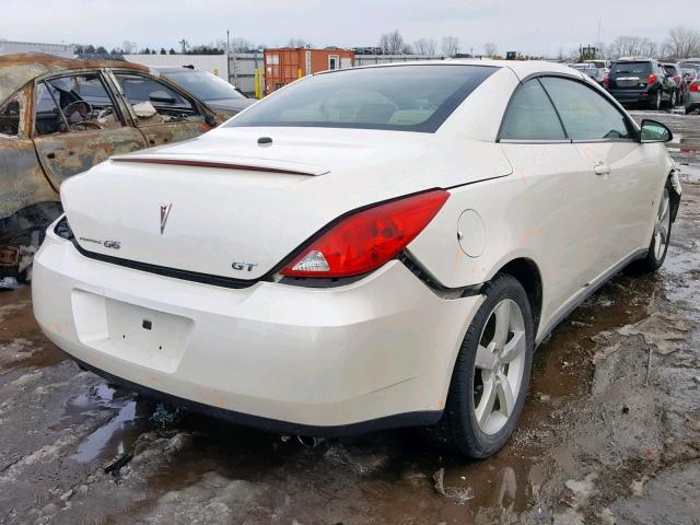 1G2ZH361084115000 - 2008 PONTIAC G6 GT WHITE photo 4