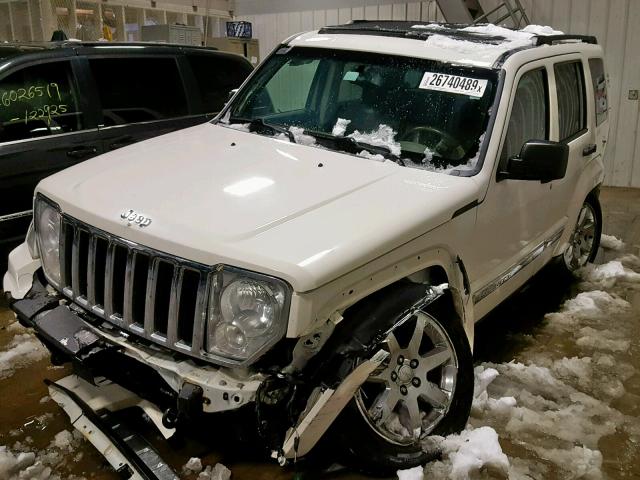 1J8GN58K28W281402 - 2008 JEEP LIBERTY LI WHITE photo 2