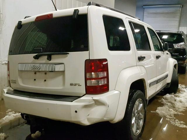 1J8GN58K28W281402 - 2008 JEEP LIBERTY LI WHITE photo 4