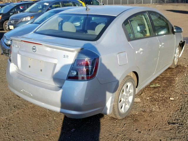 3N1AB6AP1BL655063 - 2011 NISSAN SENTRA 2.0 SILVER photo 4