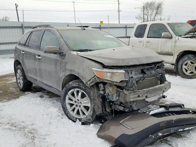 2FMDK4JC1DBB42465 - 2013 FORD EDGE SEL GRAY photo 1