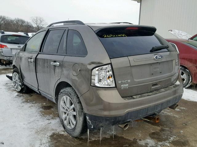 2FMDK4JC1DBB42465 - 2013 FORD EDGE SEL GRAY photo 3