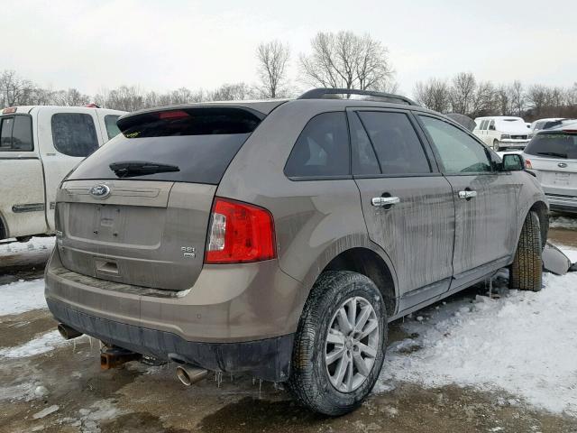 2FMDK4JC1DBB42465 - 2013 FORD EDGE SEL GRAY photo 4