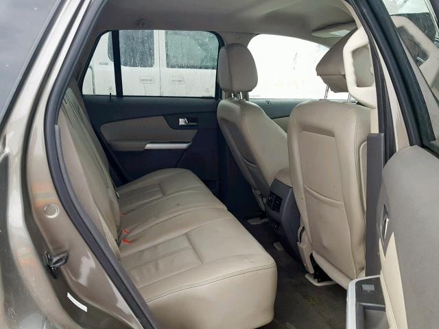 2FMDK4JC1DBB42465 - 2013 FORD EDGE SEL GRAY photo 6