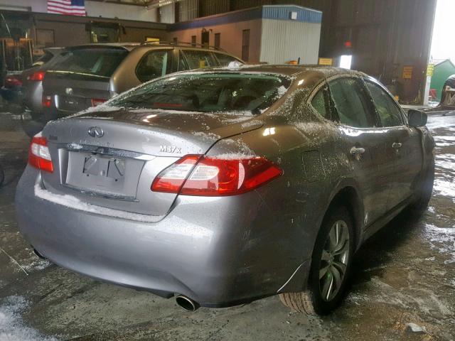 JN1BY1AR3CM395246 - 2012 INFINITI M37 X GRAY photo 4