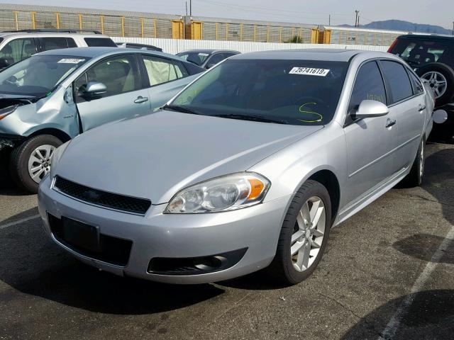 2G1WC5E33D1245363 - 2013 CHEVROLET IMPALA LTZ SILVER photo 2