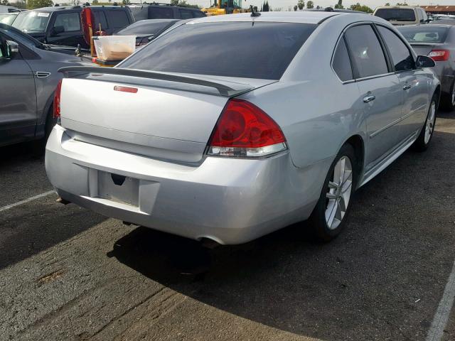 2G1WC5E33D1245363 - 2013 CHEVROLET IMPALA LTZ SILVER photo 4