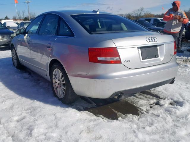 WAUDH74FX6N164298 - 2006 AUDI A6 3.2 QUA SILVER photo 3