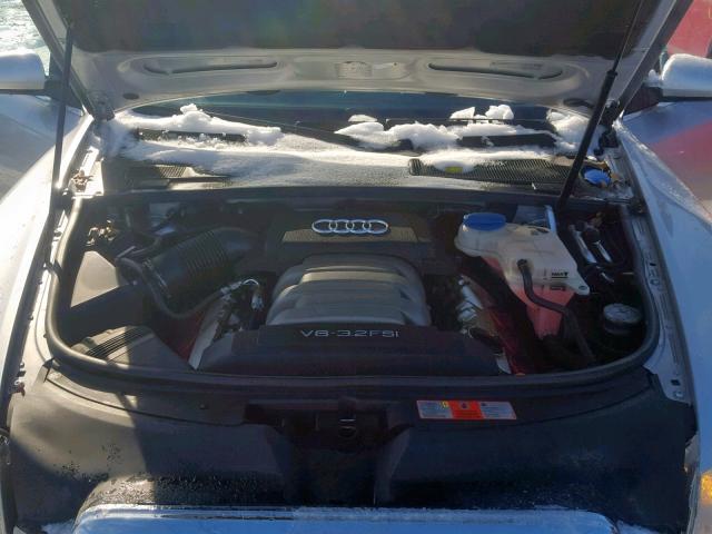 WAUDH74FX6N164298 - 2006 AUDI A6 3.2 QUA SILVER photo 7