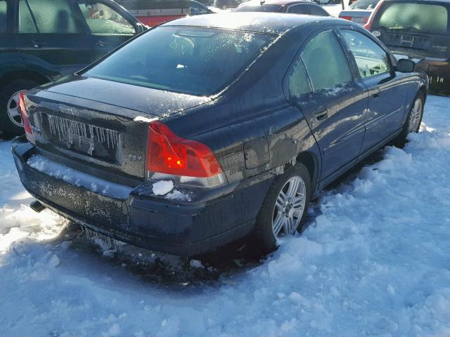 YV1RS592262520288 - 2006 VOLVO S60 2.5T BLACK photo 4